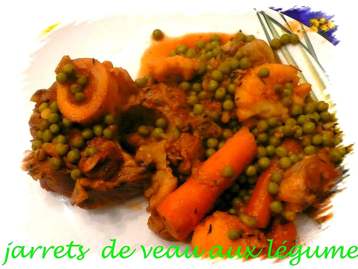recette jarrets de veau aux légumes