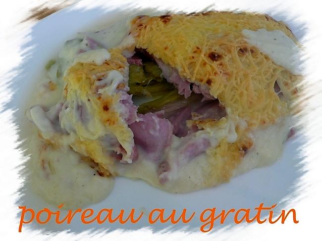 recette poireaux au gratin