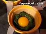 recette spiralle de spaghetti aux epinard et oueuf coulant