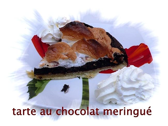 recette tarte au chocolat meringué