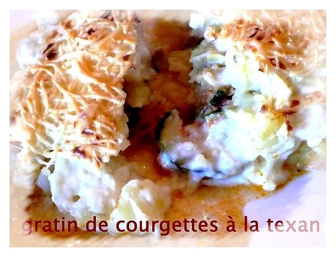 recette gratin de courgettes à la texan