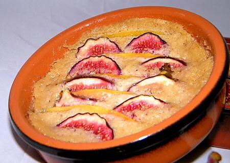 recette Gratin de mangue & figues aux senteurs de pain d'épices