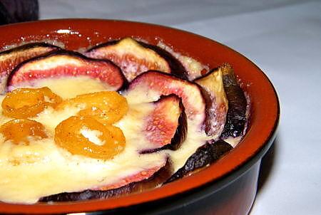 recette Gratin de mangue & figues aux senteurs de pain d'épices