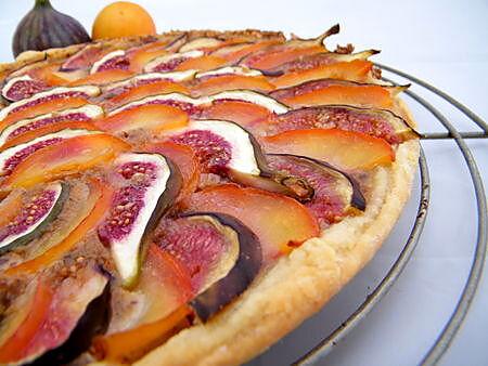 recette Ooo Tarte à la crème de noisettes, figues & prunes jaunes ooO