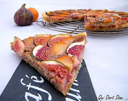 recette Ooo Tarte à la crème de noisettes, figues & prunes jaunes ooO