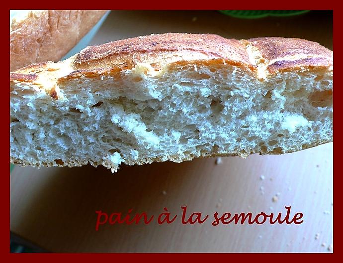 recette pain semoule