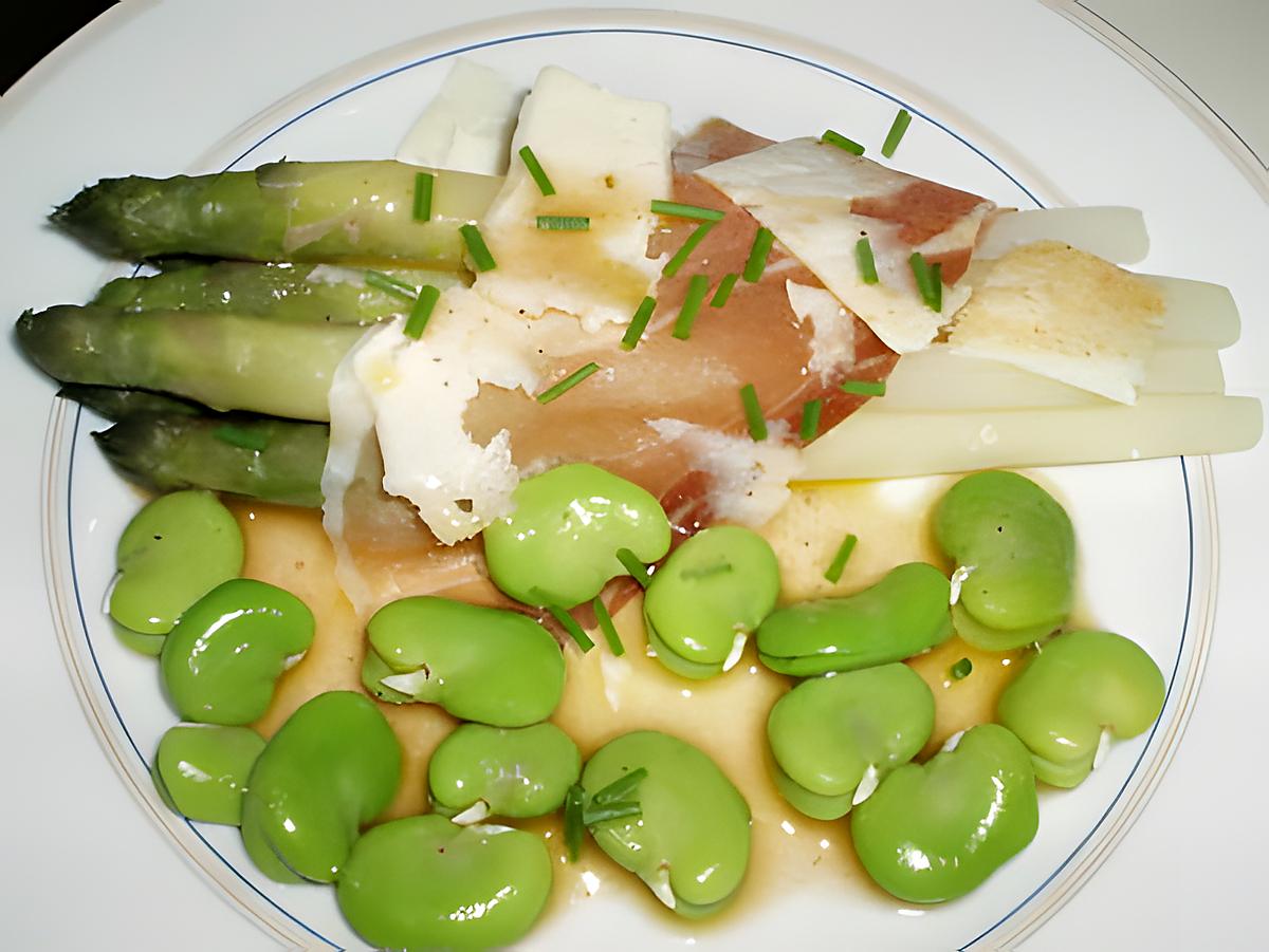 recette Salade printanière aux asperges et aux fèves fraîches