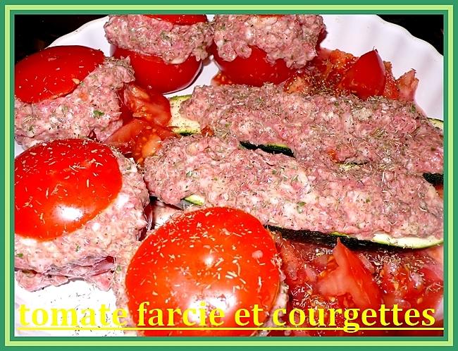 recette tomates farcies et courgettes