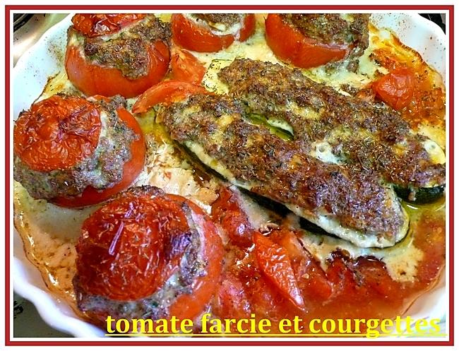 recette tomates farcies et courgettes