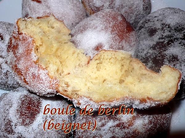 recette boule de berlin ( beignet)