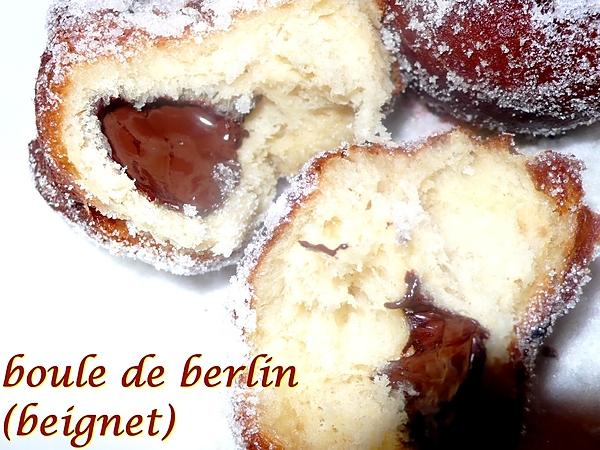 recette boule de berlin ( beignet)