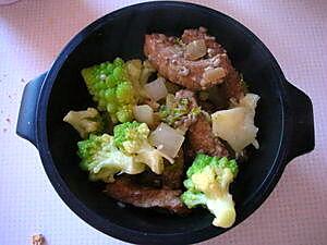 recette Porc au chou Romanesco avec un goût asiatique
