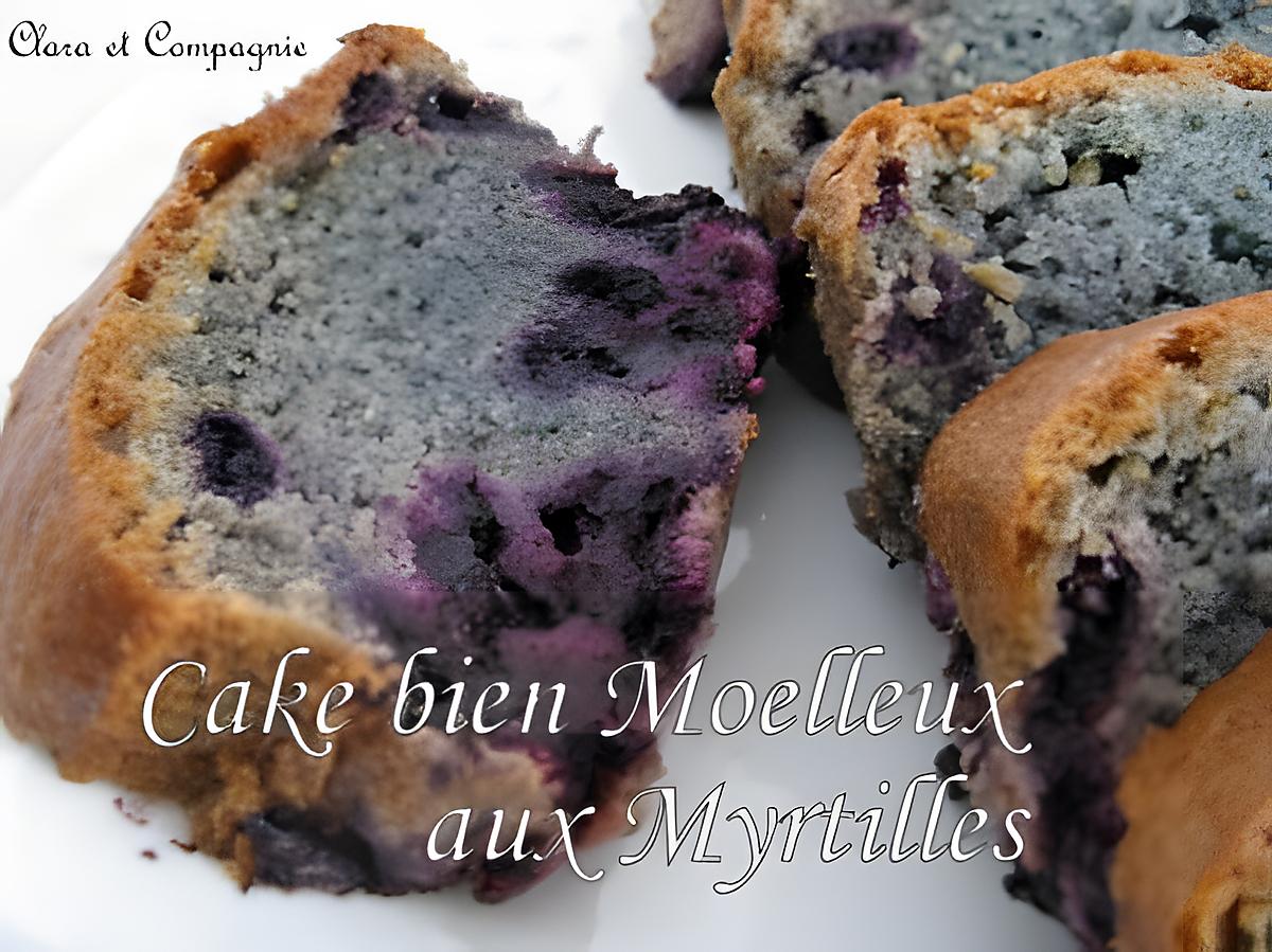 recette CAKE AUX MYRTILLES