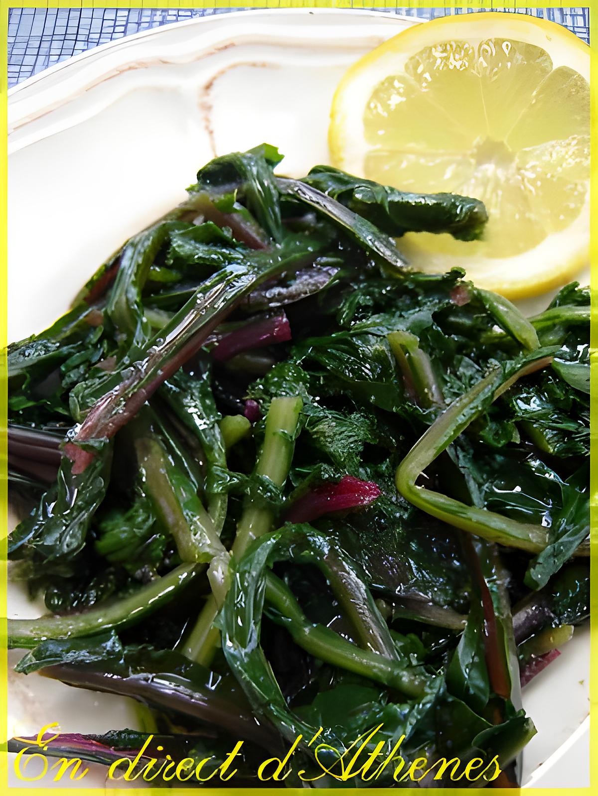 recette SALADE : Horta (ou salade cuite)