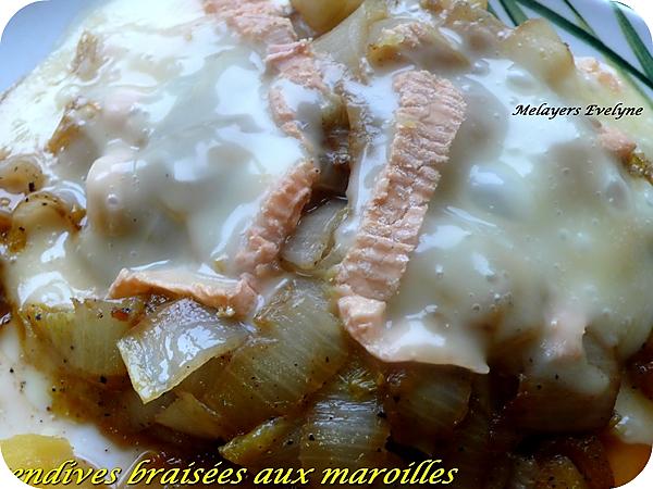 recette Endives braisées aux maroilles