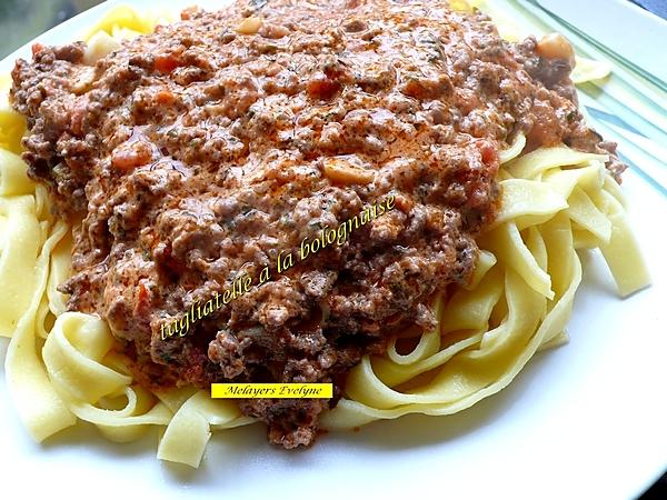 recette tagliatelle à la bolognaise