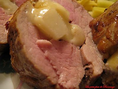 recette Filet de porc aux poires et fromage suisse