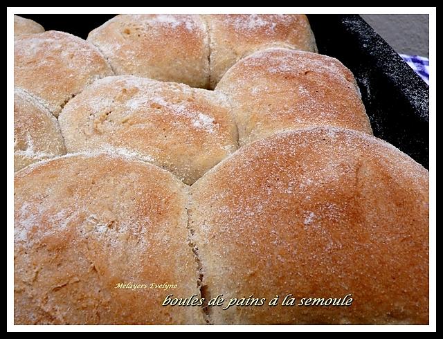 recette boule de pain à la semoule