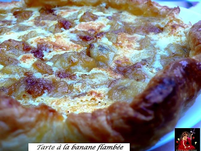 recette tarte àla banane flambée