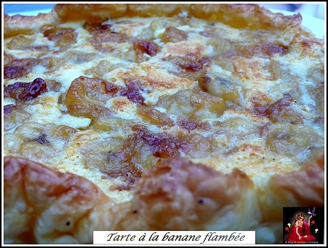 recette tarte àla banane flambée