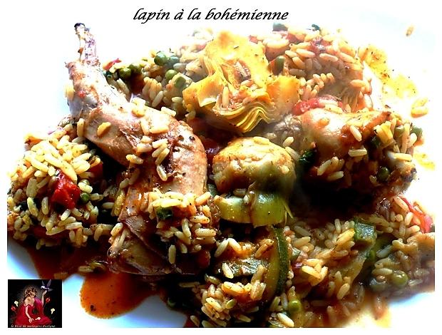 recette lapin à la bohémienne