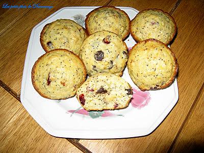 recette Muffins canneberges oranges (chocolat)