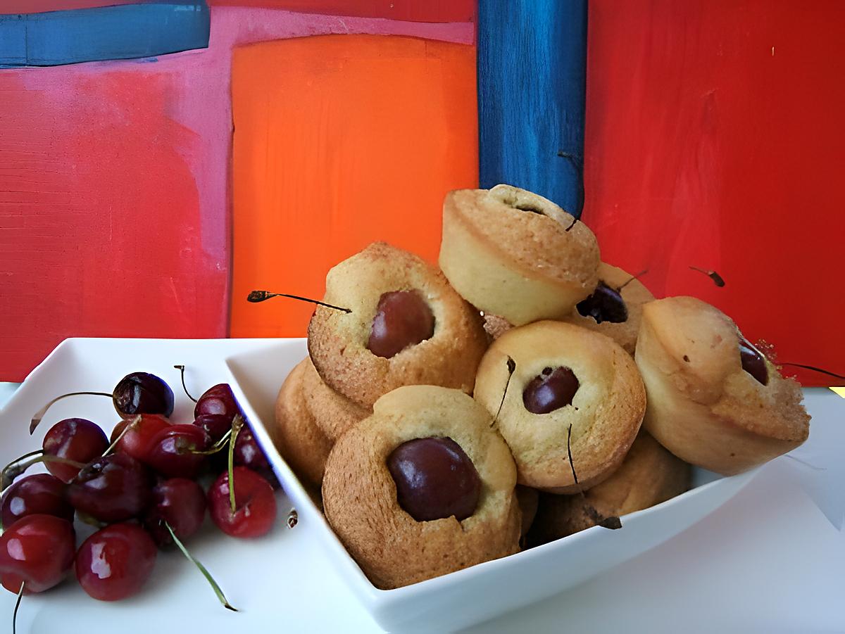 recette Manqués au citron et cerises