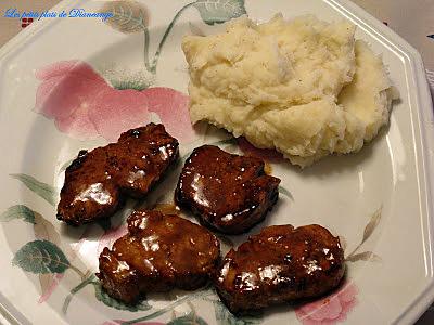 recette Médaillons de porc sucrés salés