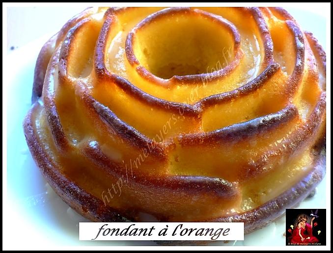 recette fondant à l'orange