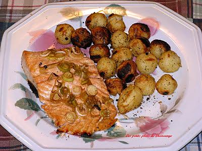 recette Filet de saumon asiatique au miel et citron