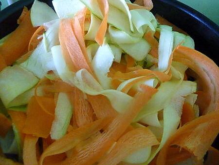 recette Tagliatelles de légumes