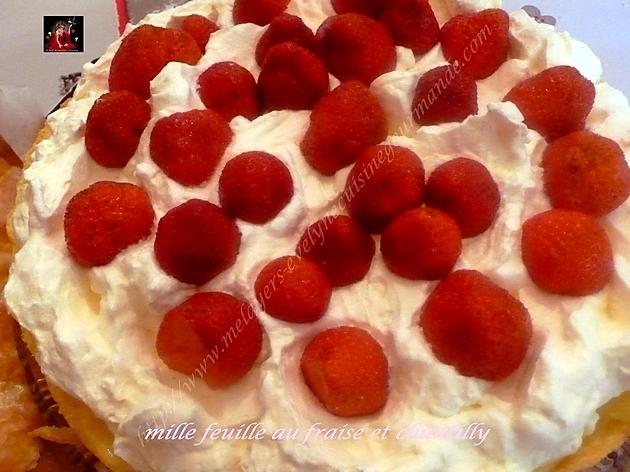 recette mille- feuille aux fraise et chantilly