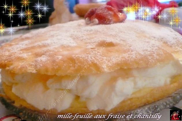 recette mille- feuille aux fraise et chantilly