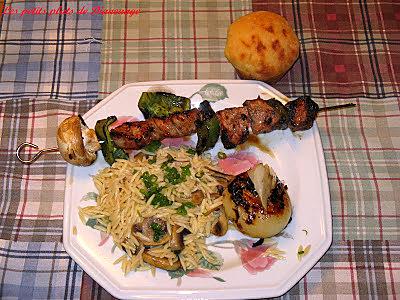 recette Brochettes de filet de porc à la Toscane