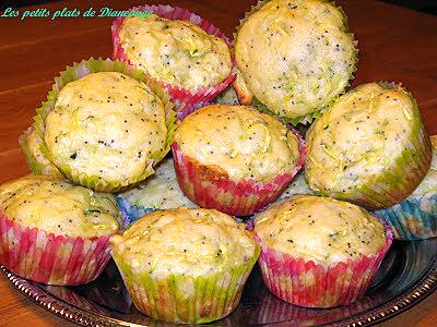 recette Muffins aux courgettes et aux  citron