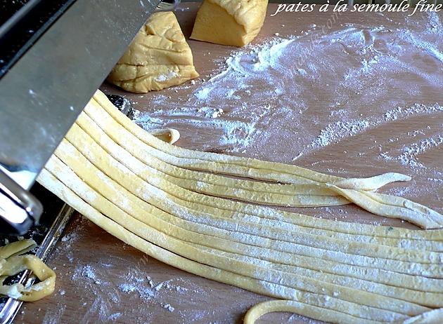 recette Pâte pour pâtes à la semoule fine ou farine