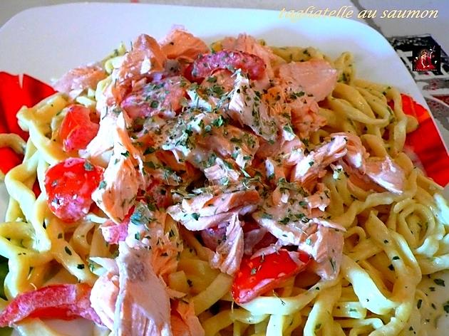 recette Tagliatelle au saumon