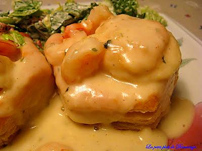 recette Vols-aux-vent-aux crevettes et curry