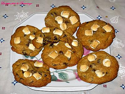 recette Biscuits s'more au chocolat et aux guimauves
