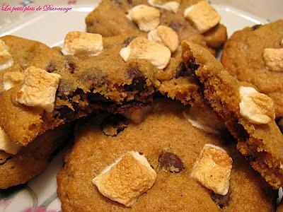 recette Biscuits s'more au chocolat et aux guimauves