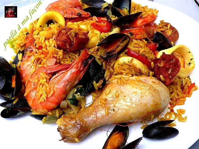 recette paella à ma façon