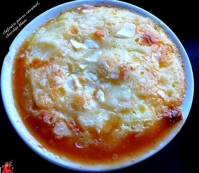 recette Clafoutis de poires caramel, chocolat blanc