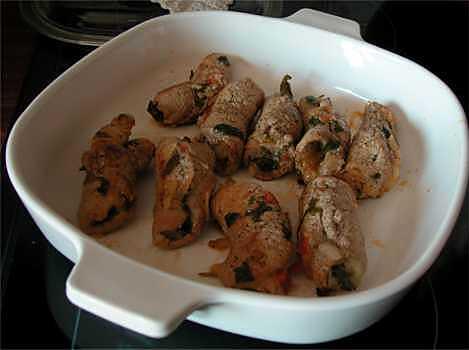 recette BRACIOLE DE VEAU A LA NAPOLITAINE (photo perso)