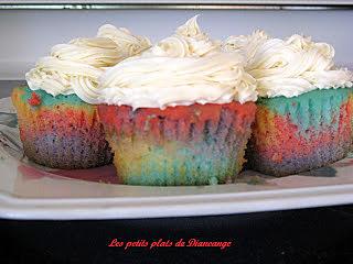 recette Cup cake multicolore