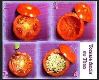 recette Tomate farcie au Thon