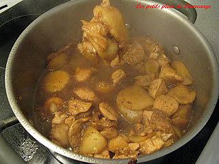 recette Poitrines de poulet aux poires