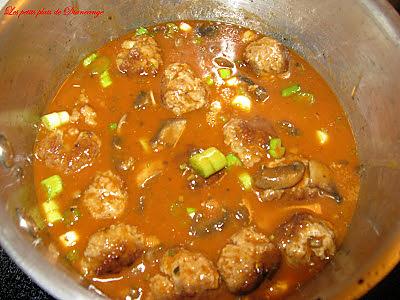 recette Boulettes de veau sauce tomaté