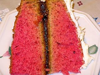 recette Gâteau rouge et glaçe au beurre