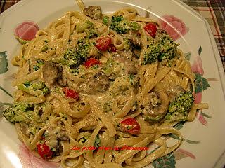 recette Fettuccine au fromage et aux légumes