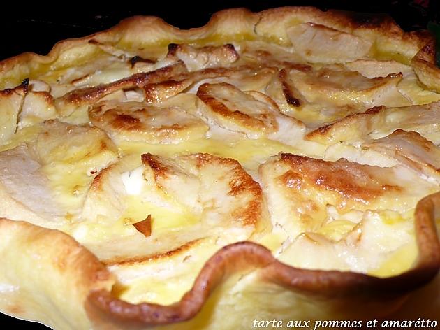 recette tarte aux pommes et amaretto